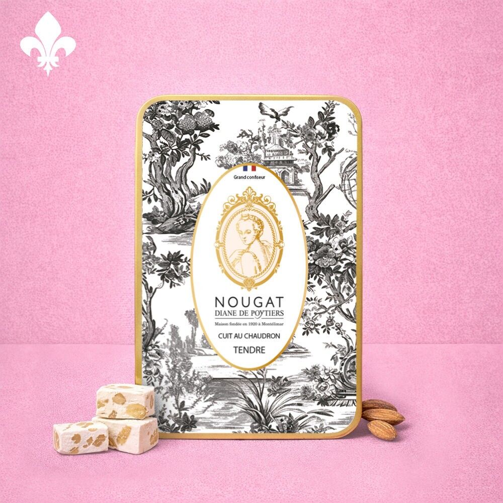 Soft Montélimar Nougat Château metal box 200g