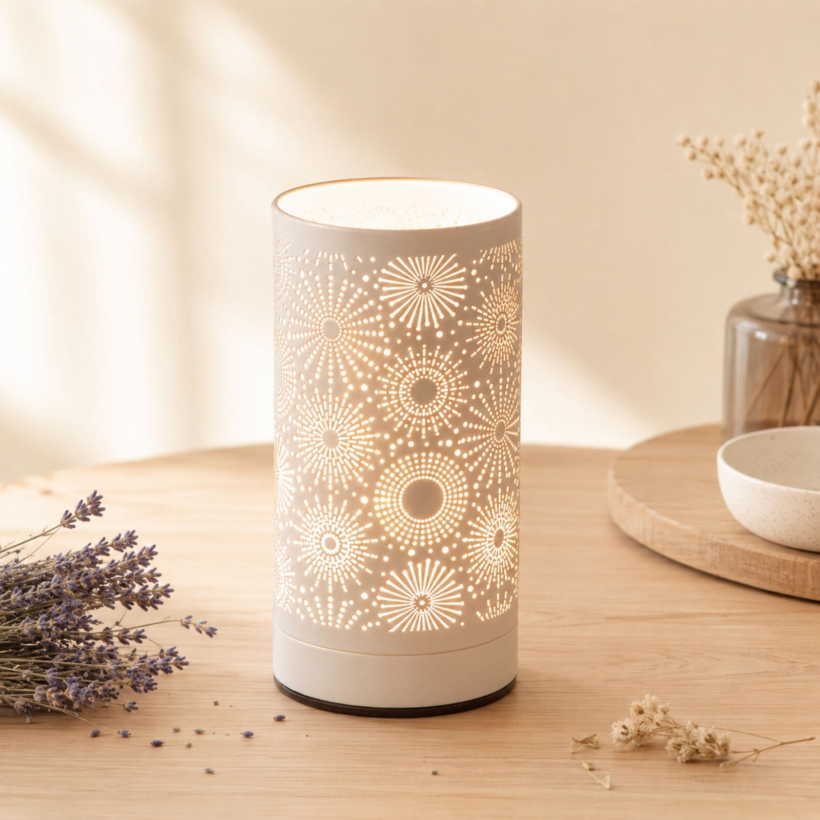 Calorya No. 15 Soft Heat Diffuser - Scented Melt Wax Burner - Metal Fragrance Lamp with Touch Control - Ambiance Lamp - Original Gift Idea