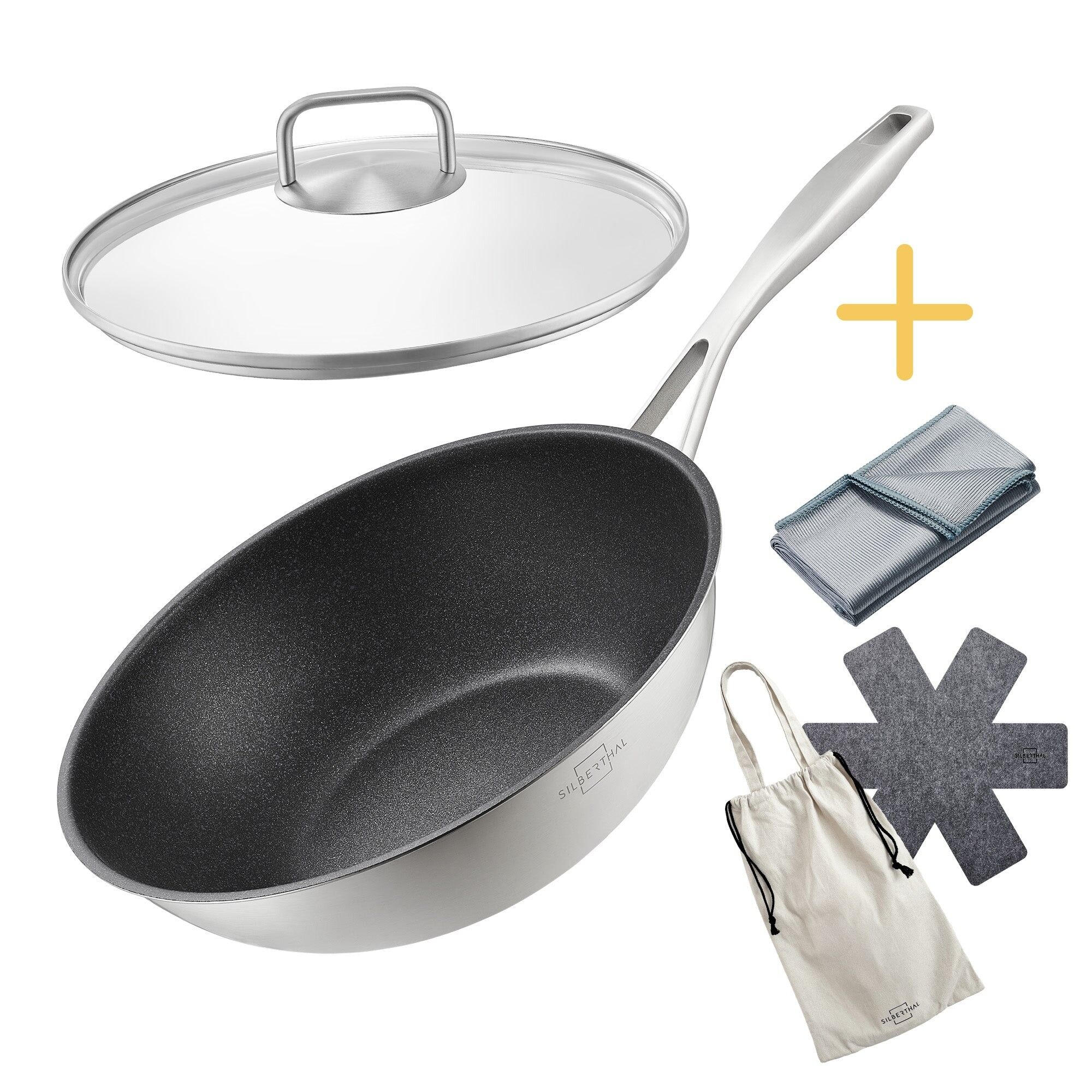 Wokpfanne mit Deckel