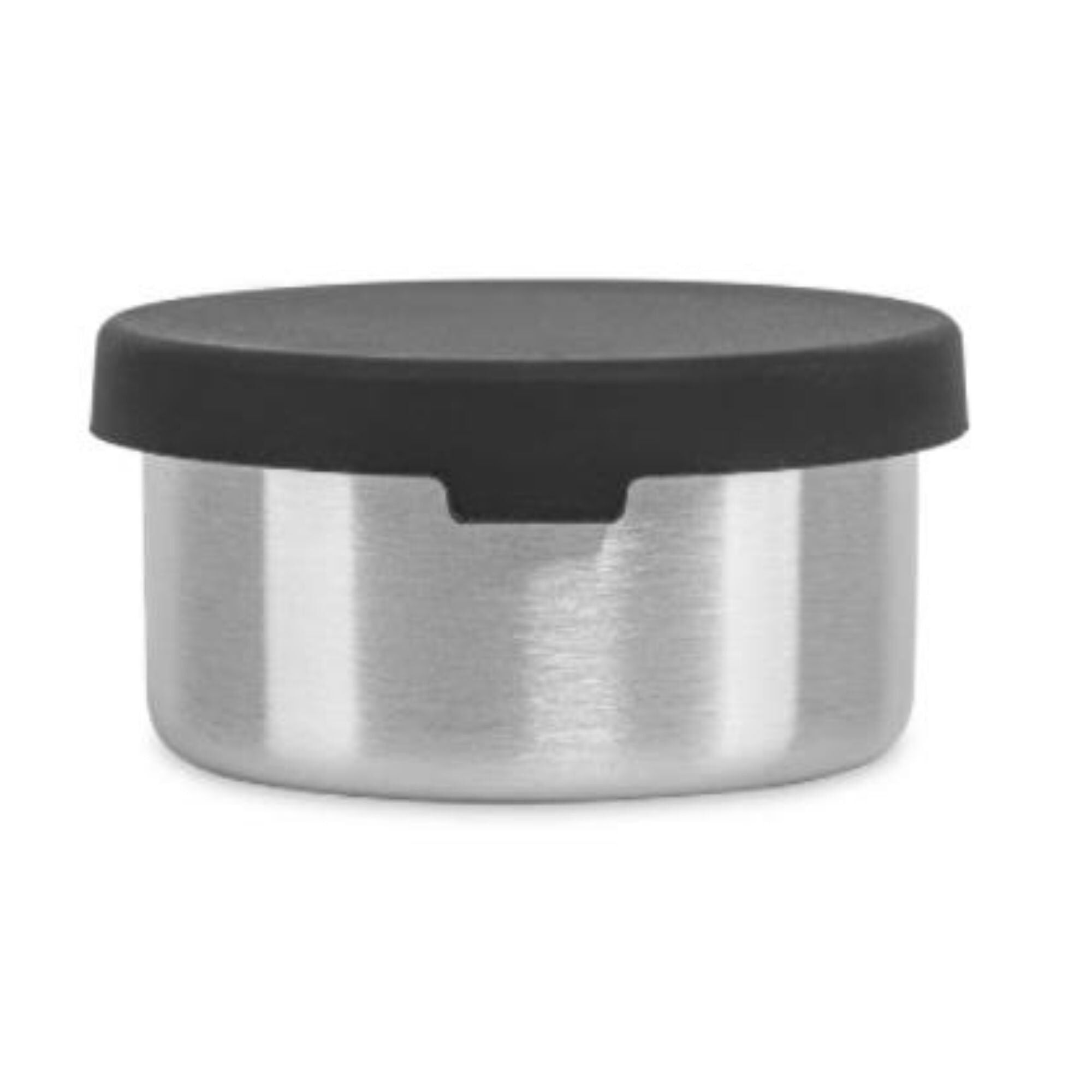 Stainless steel jar round with lid - 100 ml