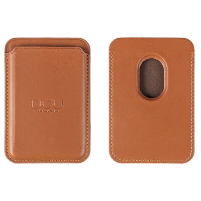 MAGNETIC RFDI BROWN CARD HOLDER