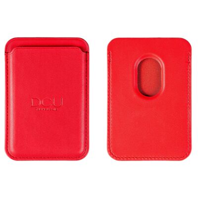 RED MAGNETIC RFDI CARD HOLDER