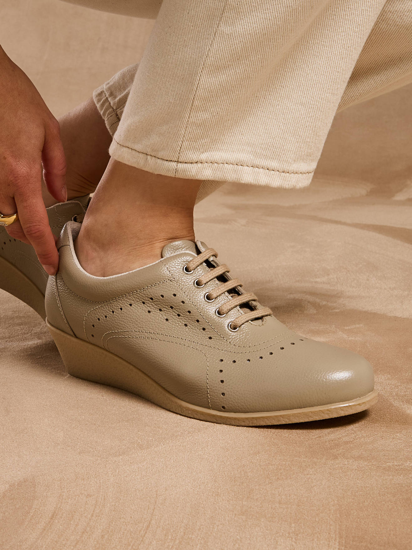 Leather lace-up derby shoes for women (2002998_0032)