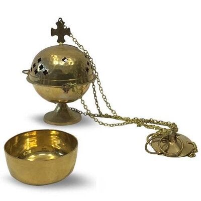 Porte-encens suspendu en laiton (lot de 3)