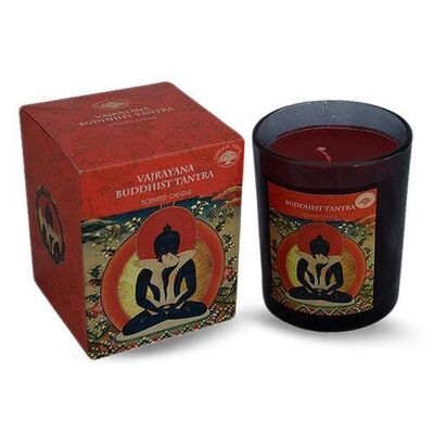 Candela profumata al tantra buddista Vajrayana Green Tree 210 grammi
