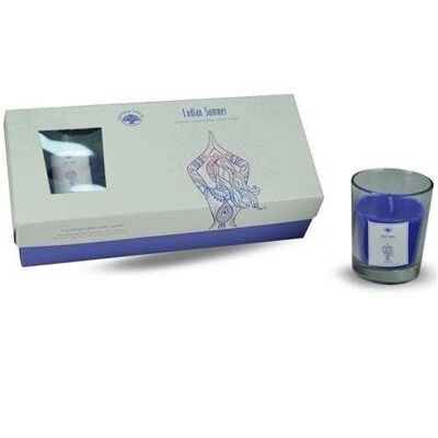 Set regalo di 3 candele votive in vetro Indian Summer di Green Tree