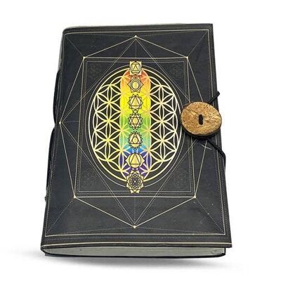 Diario Rainbow Flower Of Life 15 x 10 cm