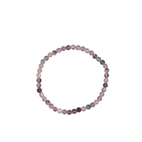 Bracciale perline Fluorite 4 mm