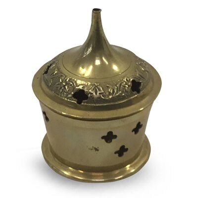 Porta incenso in ottone a forma di piccola tazza