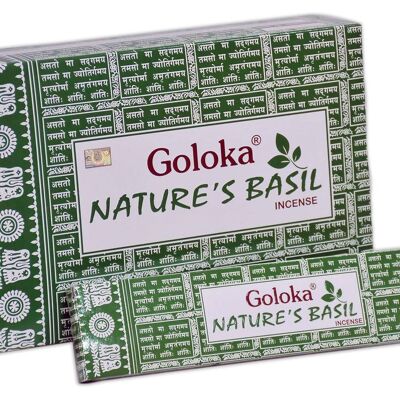 Goloka Nature's Basil Incense 15 Grams