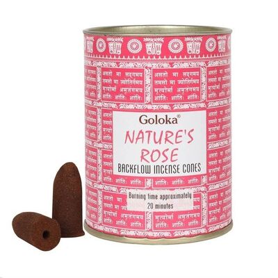Confezione di coni di riflusso della rosa di Goloka Nature (12 lattine)