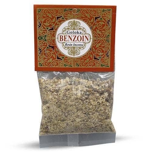 Goloka Resin Weihrauch Benzoin - 30 Gramm 12 Packungen