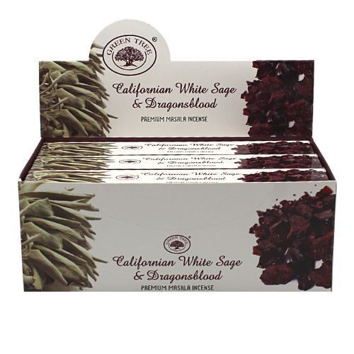 Incenso Green Tree Californian White Sage & Dragonsblood 15g