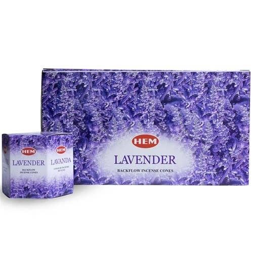 Coni di riflusso dell'orlo lavanda