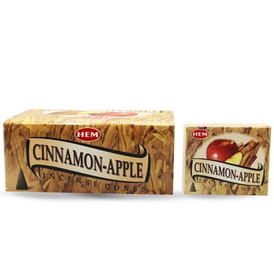 Coni di mela e cannella