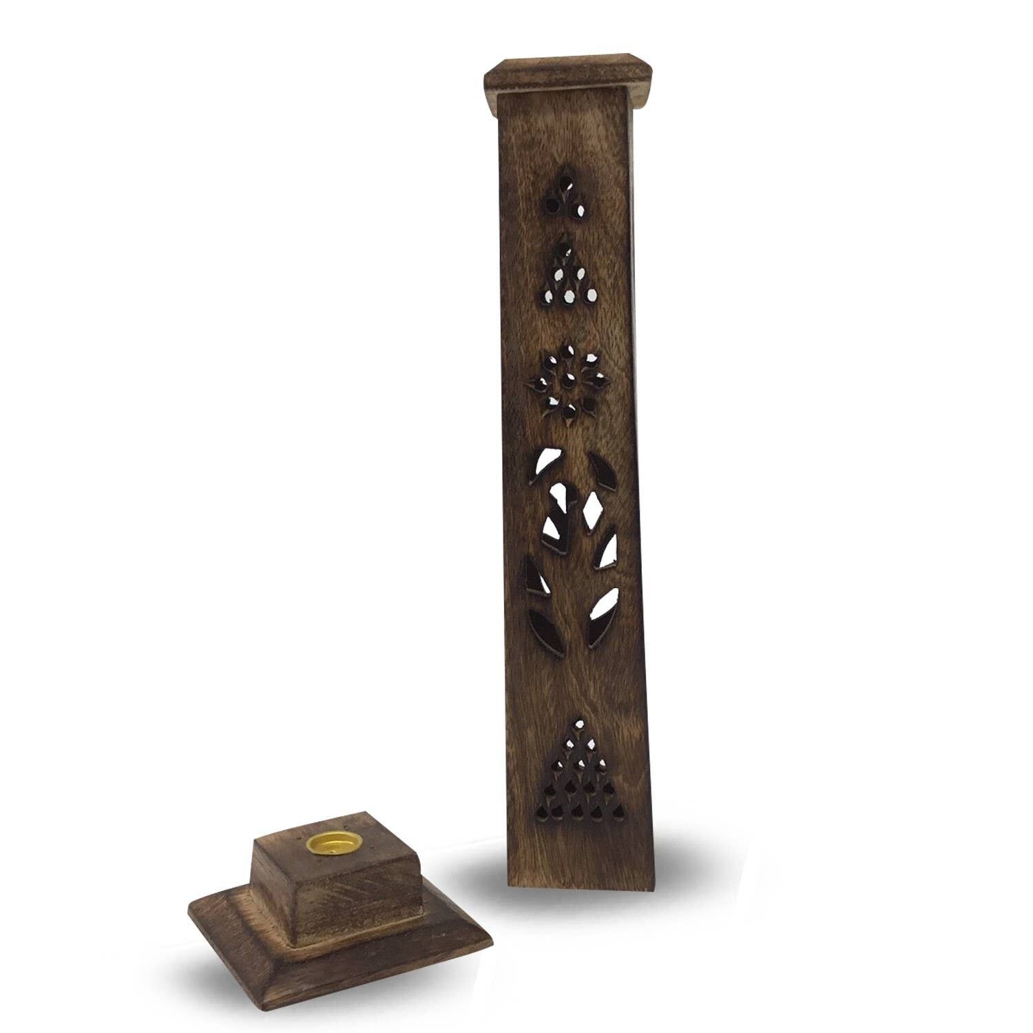 Boîte à encens verticale brûlée 515