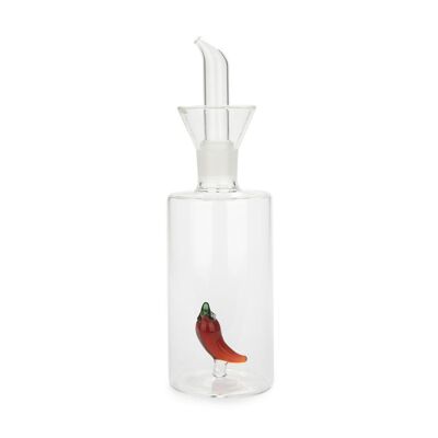 Oil can, Chilli, 350 ml, anti-drip, glass