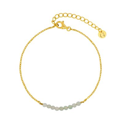 Pulsera de cuentas de aventurina verde