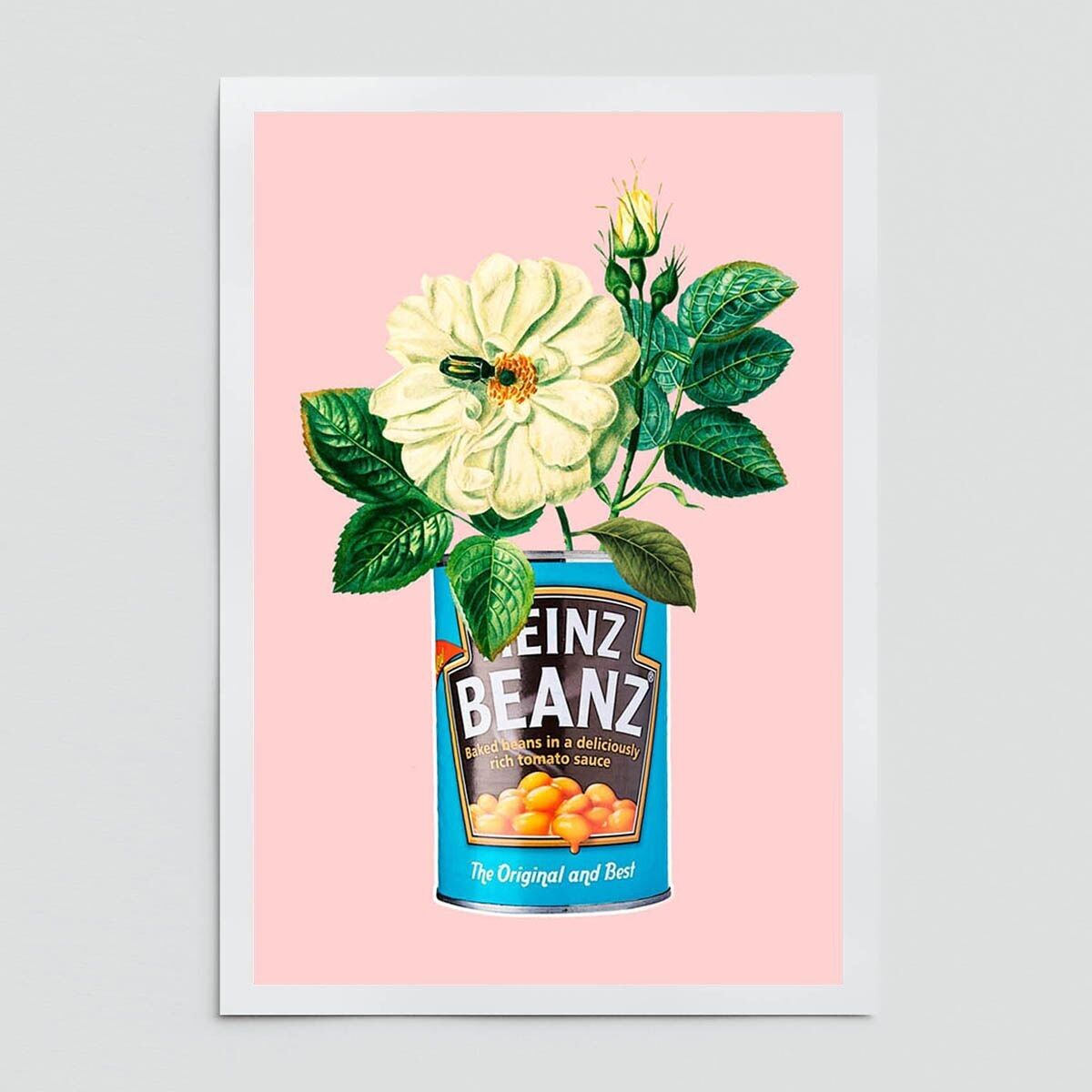 Heinz und Blumen Kunstdruck