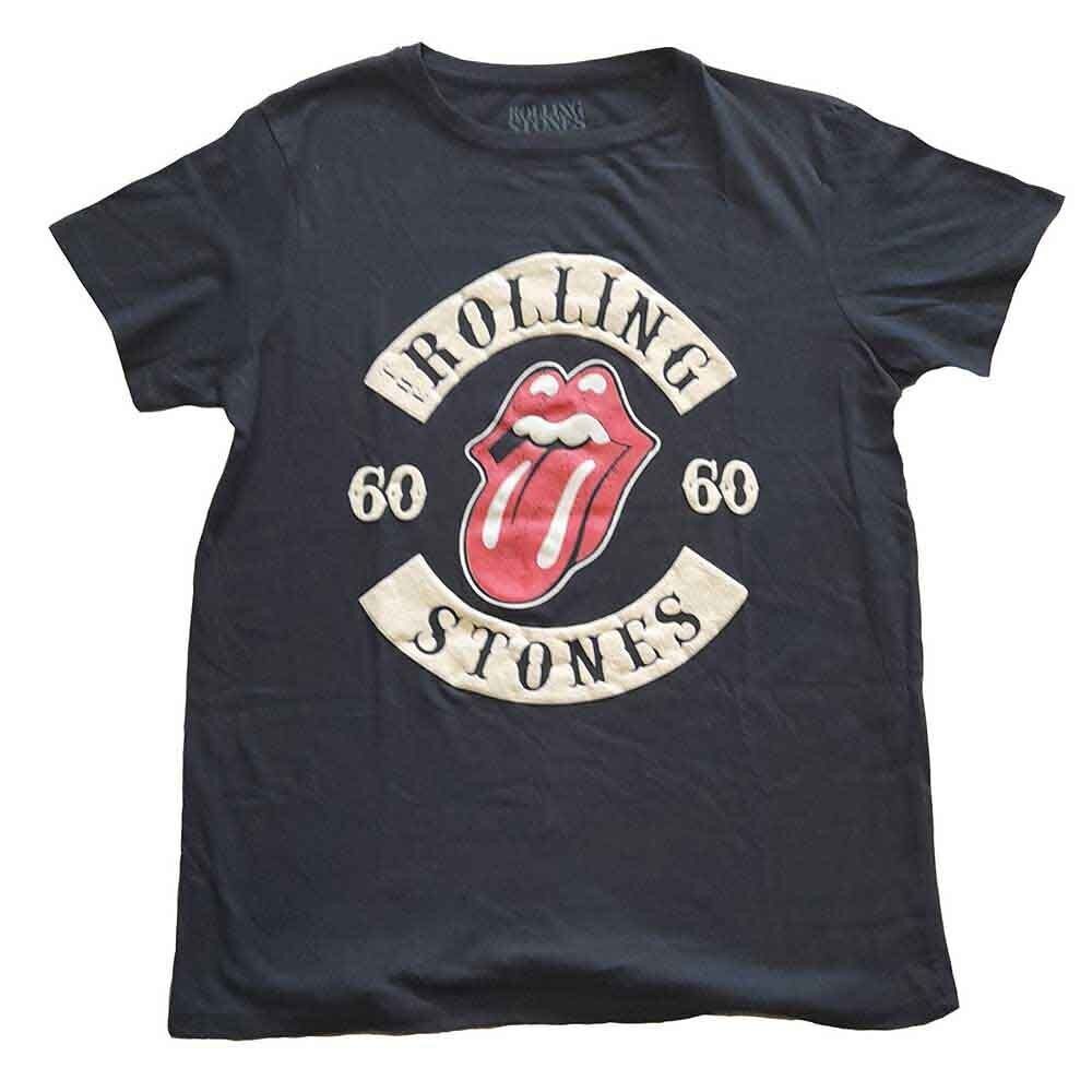 The Rolling Stones Damen T-Shirt - 60 Biker Tongue
