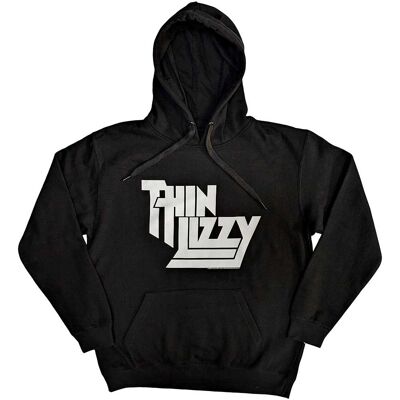 Felpa con cappuccio Thin Lizzy - Logo impilato