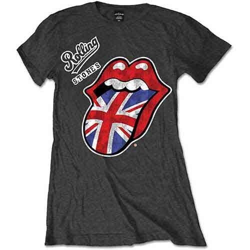 The Rolling Stones Damen T-Shirt - Britische Zunge