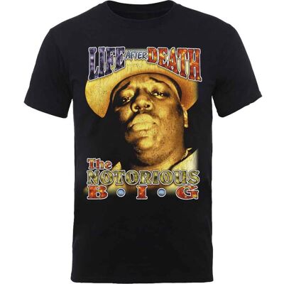 Camiseta Biggie Smalls - Impresión en la espalda "Vida después de la muerte"