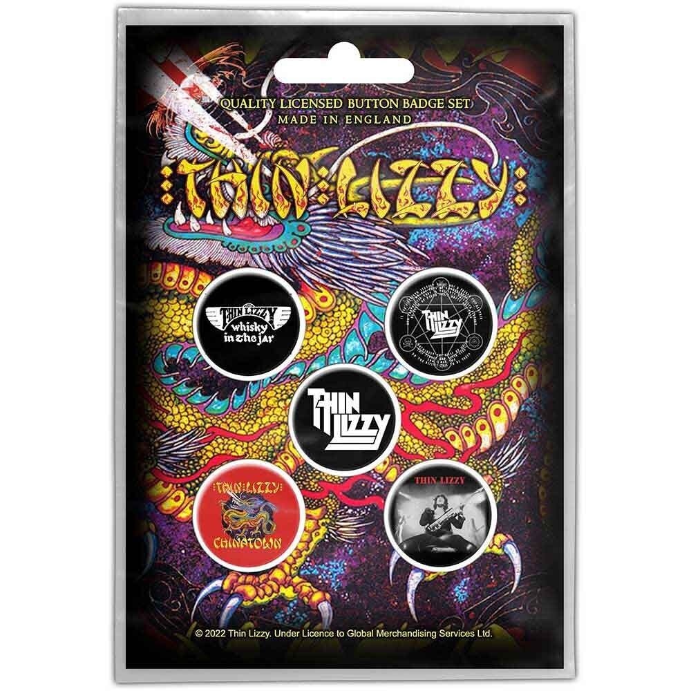 Confezione di distintivi Thin Lizzy Button - Chinatown