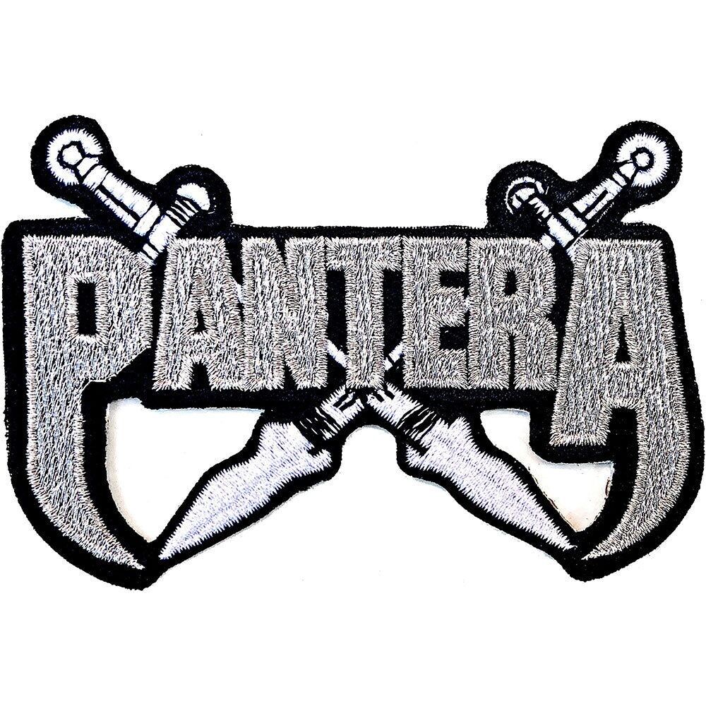 Pantera Patch - Silver Swords Woven Patch