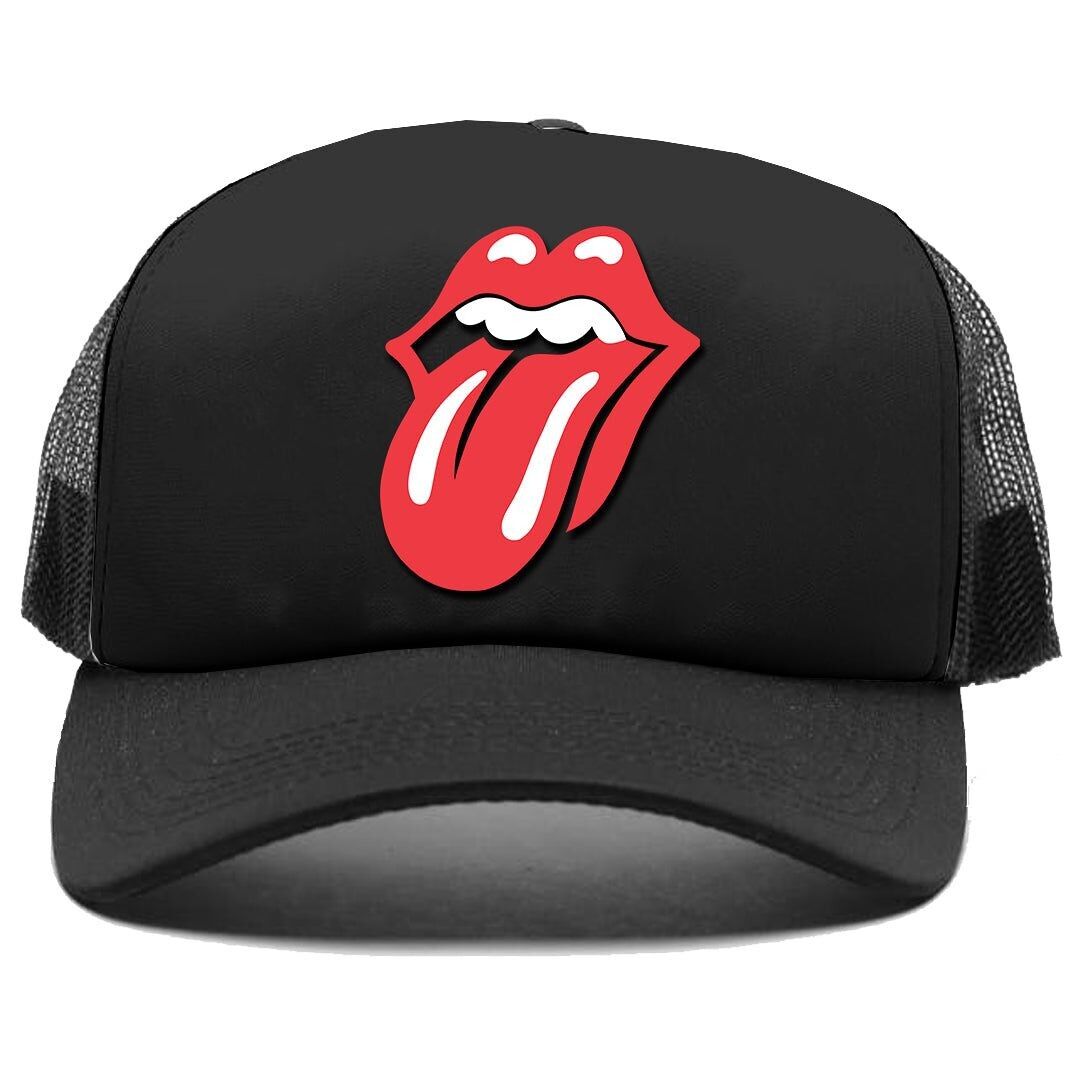 The Rolling Stones Mesh Back Cap - Klassische Zunge