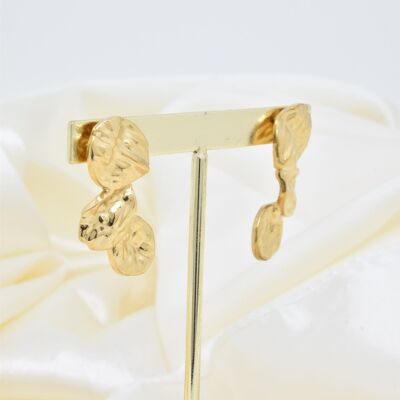 Stainless Steel Hammered Earrings - BO100250