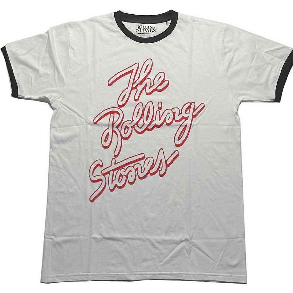 Maglietta Rolling Stones - Logo Signature Ringer