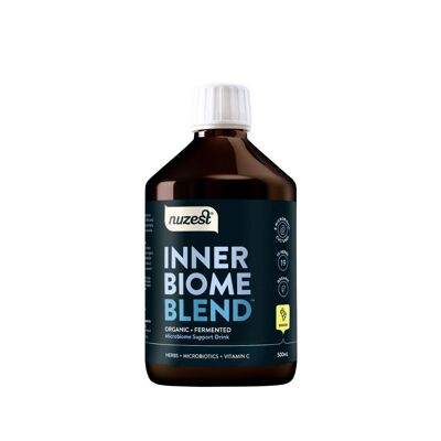 Inner Biome Blend – Liquid Probiotic – Digestive Health & Microbiome Support – 8 Microbiotic Cultures, 19 Fermented Herbs - Vegan Probiotic for Gut Health – Organic - 500ml