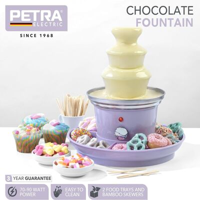 Petra - Fuente de chocolate de 3 pisos