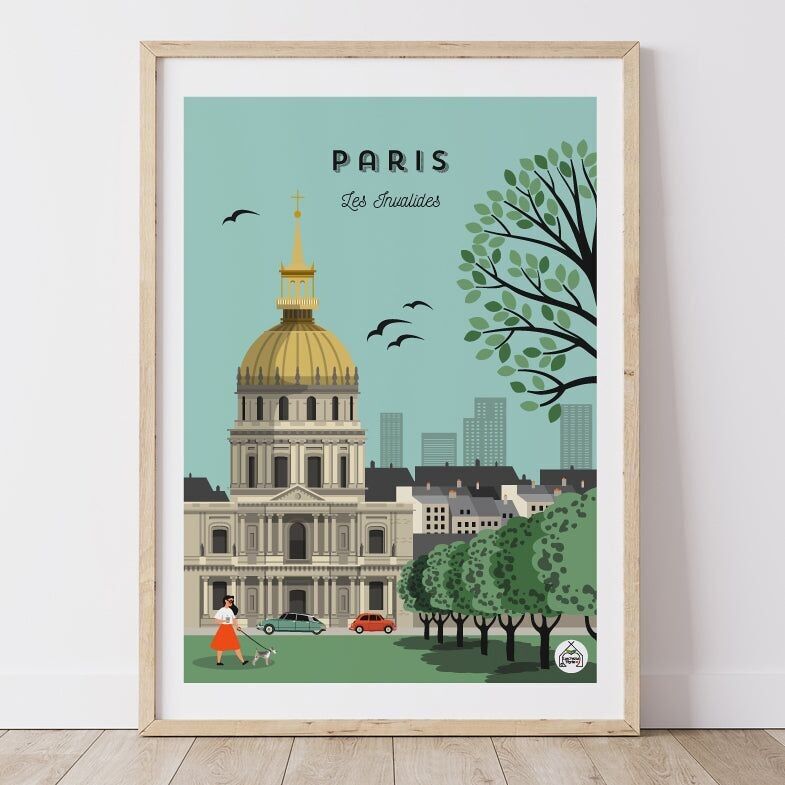 Póster PARÍS - Los Inválidos