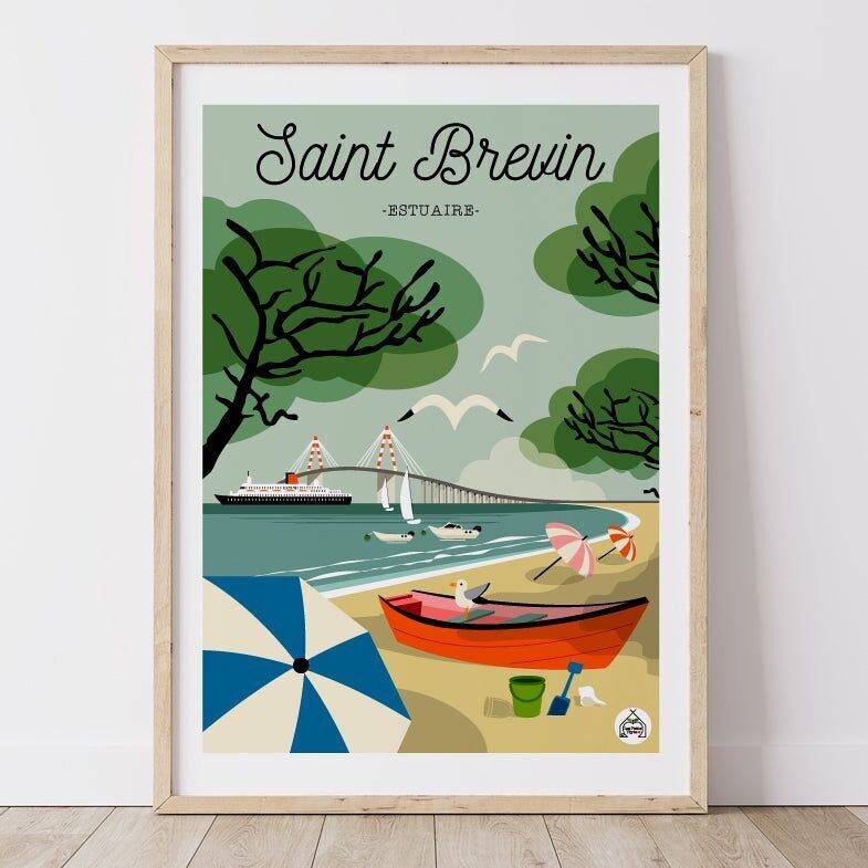 Poster SAINT BREVIN - Estuario