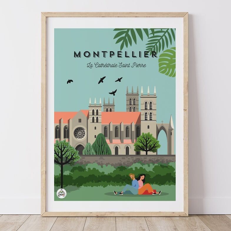 MONTPELLIER poster - Saint-Pierre Cathedral