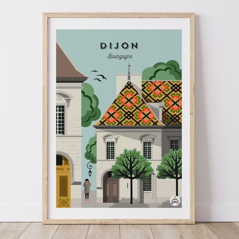 Póster DIJON - Borgoña