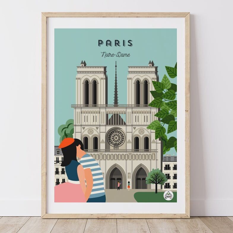 Cartel de PARÍS - Notre-Dame