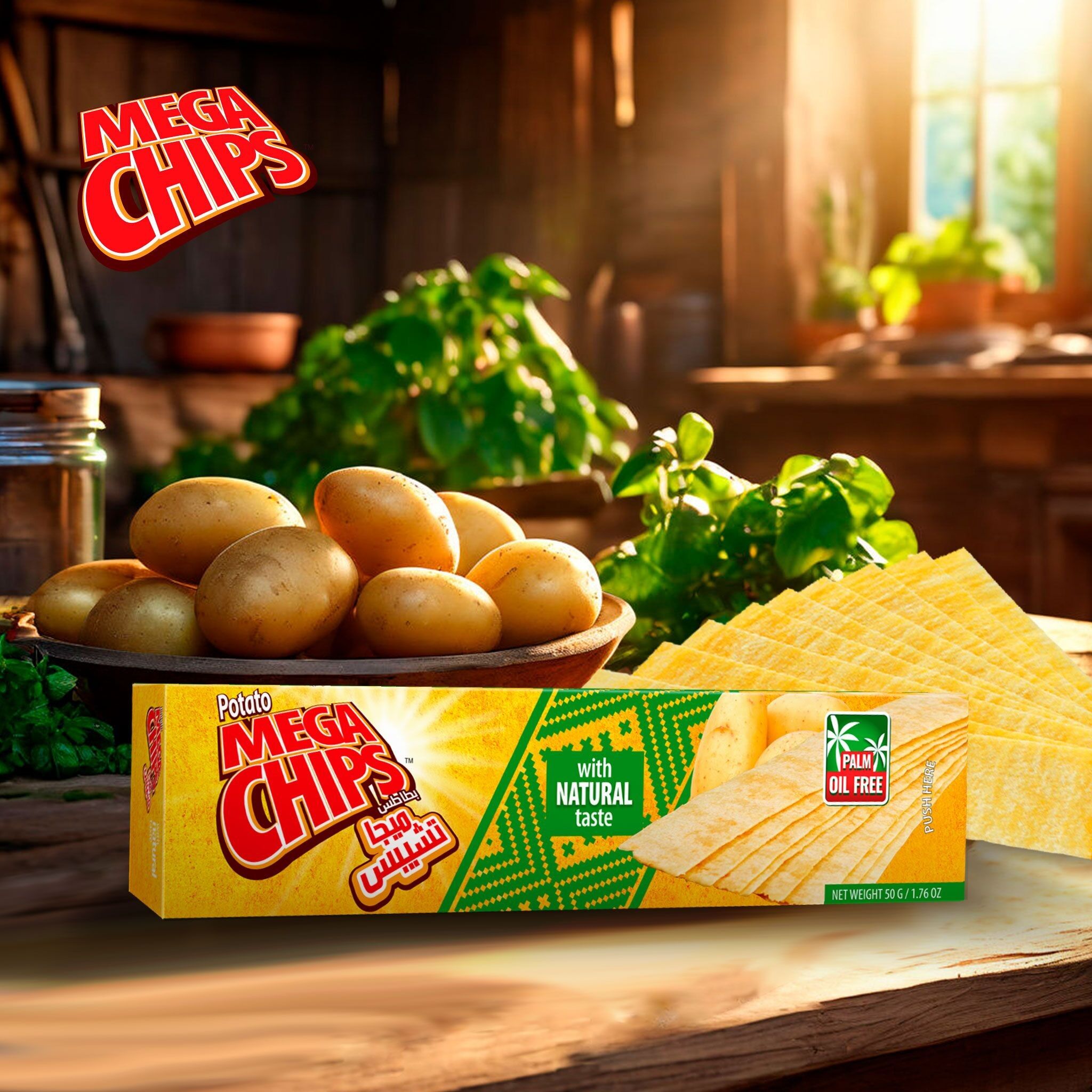Buy wholesale MEGA POTATO CHIPS WITH NATURAL FLAVOR