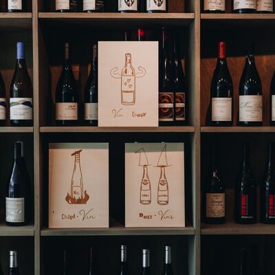 Affiches en bois Jeu de Vin