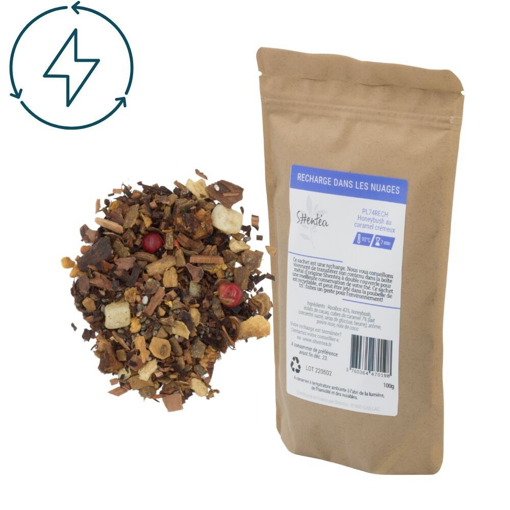 Infuso senza caffeina - Ricarica al caramello Honeybush - IN THE CLOUDS (RE) - Premium Loose Leaf - 100 g