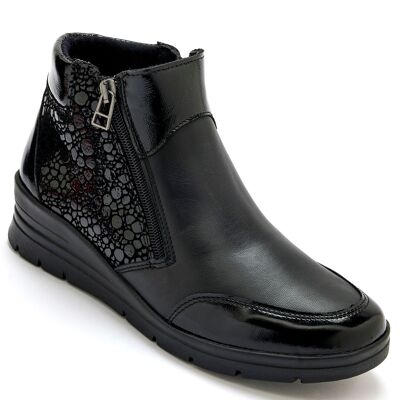 Double zip leather boots (2010455_0026)