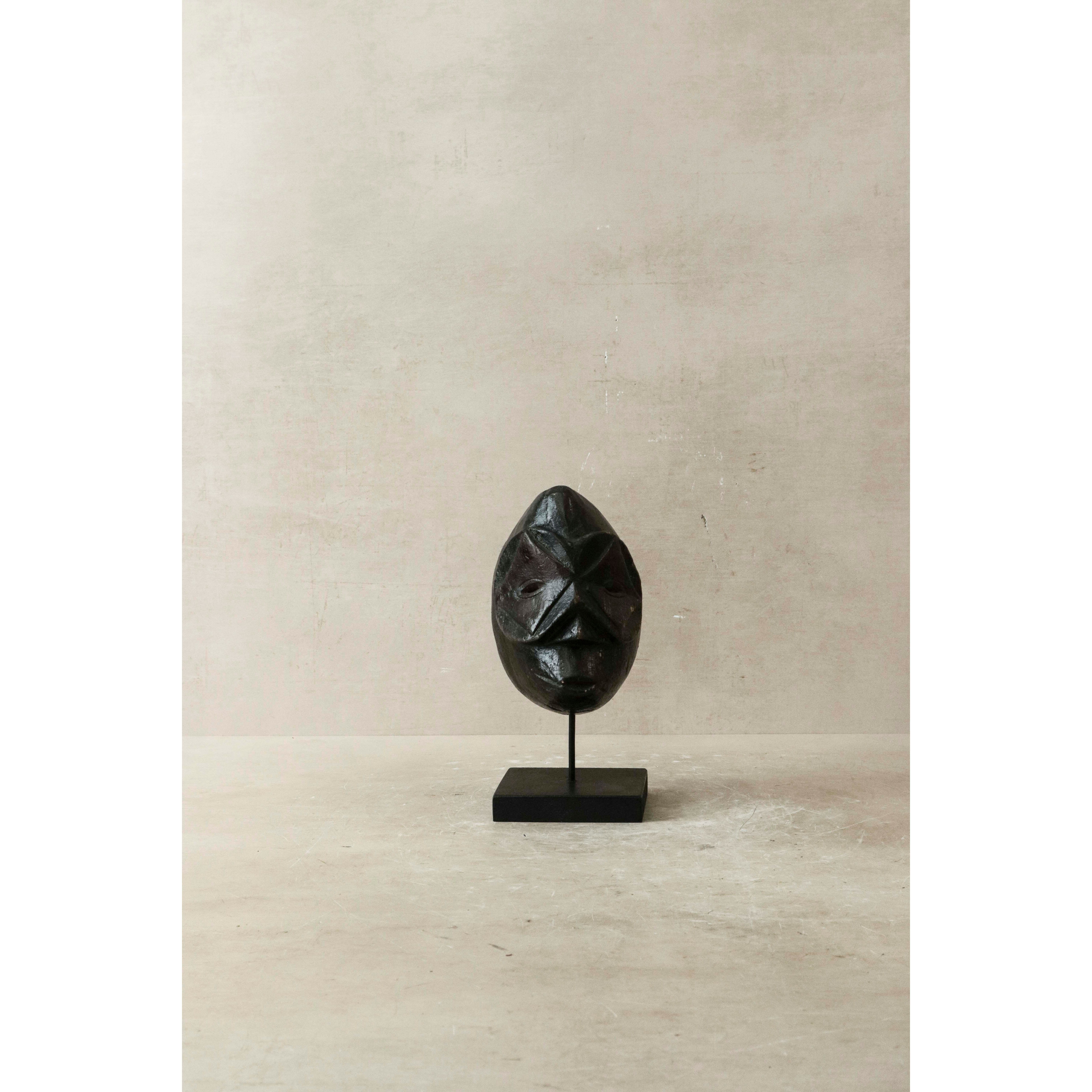 Masque africain sculpté à la main petit - 60.44