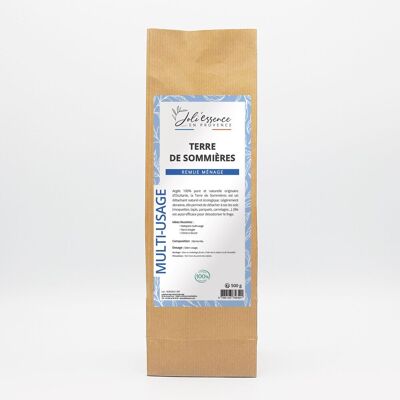 TERRE DE SOMMIERES - INGREDIENTE DOMÉSTICO - DOMÉSTICO ECOLÓGICO - ARCILLA 100% NATURAL - 500G