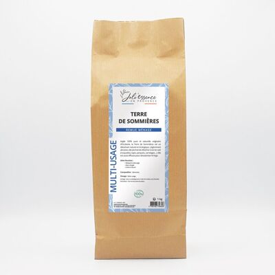 TERRE DE SOMMIERES - INGREDIENTE DOMÉSTICO - DOMÉSTICO ECOLÓGICO - ARCILLA 100% NATURAL - 1KG
