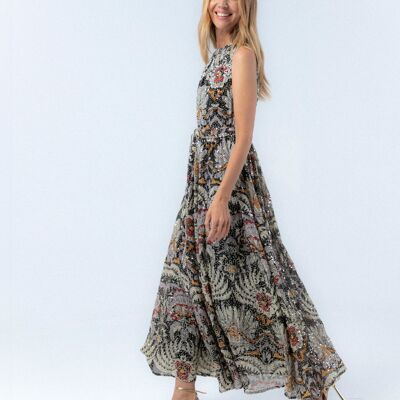 Robe longue à sequins Natalia