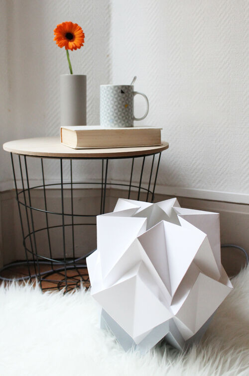 Lampe de table Origami Bicolore - M - Silver