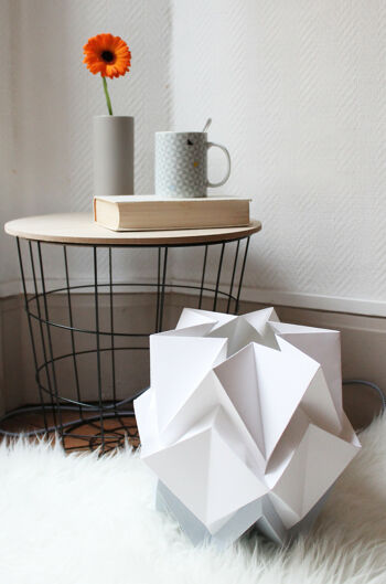 Lampe de table Origami Bicolore - M - Silver 1