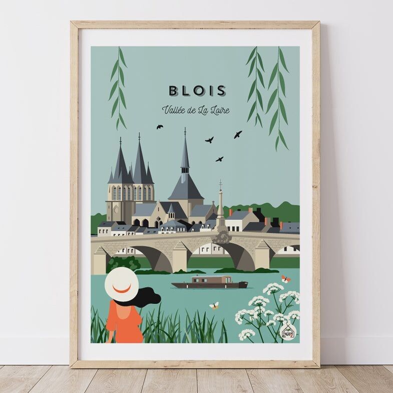 Póster BLOIS - Valle del Loira